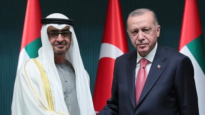 Cumhurbaşkanı Recep Tayyip Erdoğan ve BAE Devlet Başkanı Şeyh Muhammed